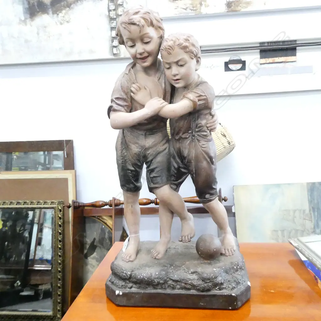 PLASTER BOY STATUE Image 1++