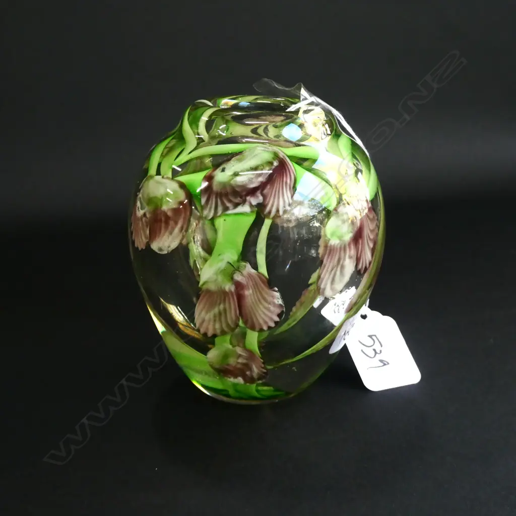 ART GLASS VASE PETER ROAS ? H 110 MM Image 1++