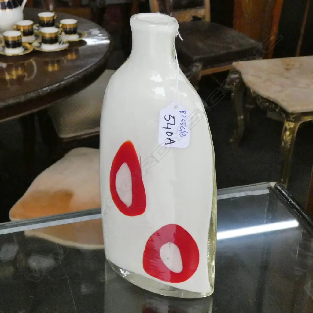 ART GLASS BOTTLE VASE H 240 MM Image 1++