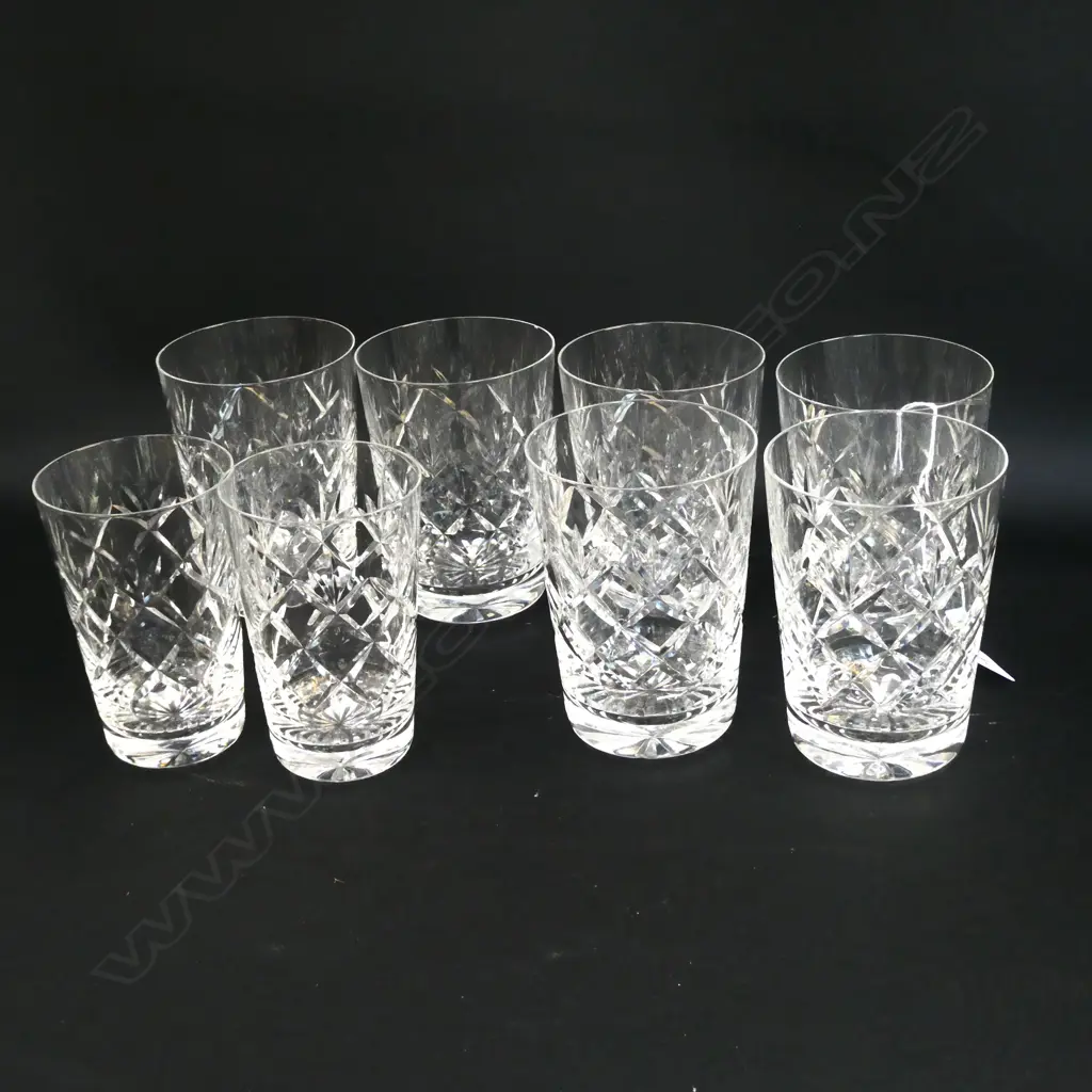 SET OF 6 CRYSTAL TUMBLERS + 2 Image 1++