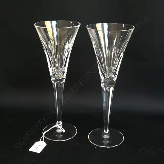 2 WATERFORD CHAMPAGNE FLUTES