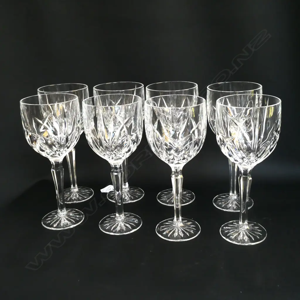 8 WATERFORD MARQUIS WINE GLASSES Image 1++