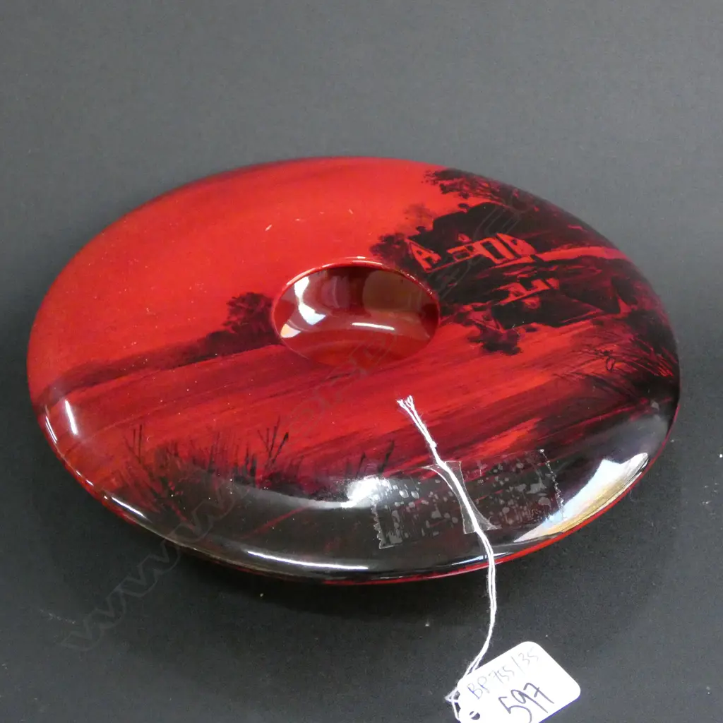 R/DOULTON FLAMBE SQUAT POSEY VASE 220MM DIA Image 1++