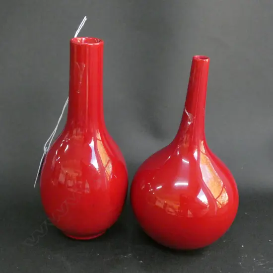 2 R/DOULTON FLAMBE VASES H. 175MM