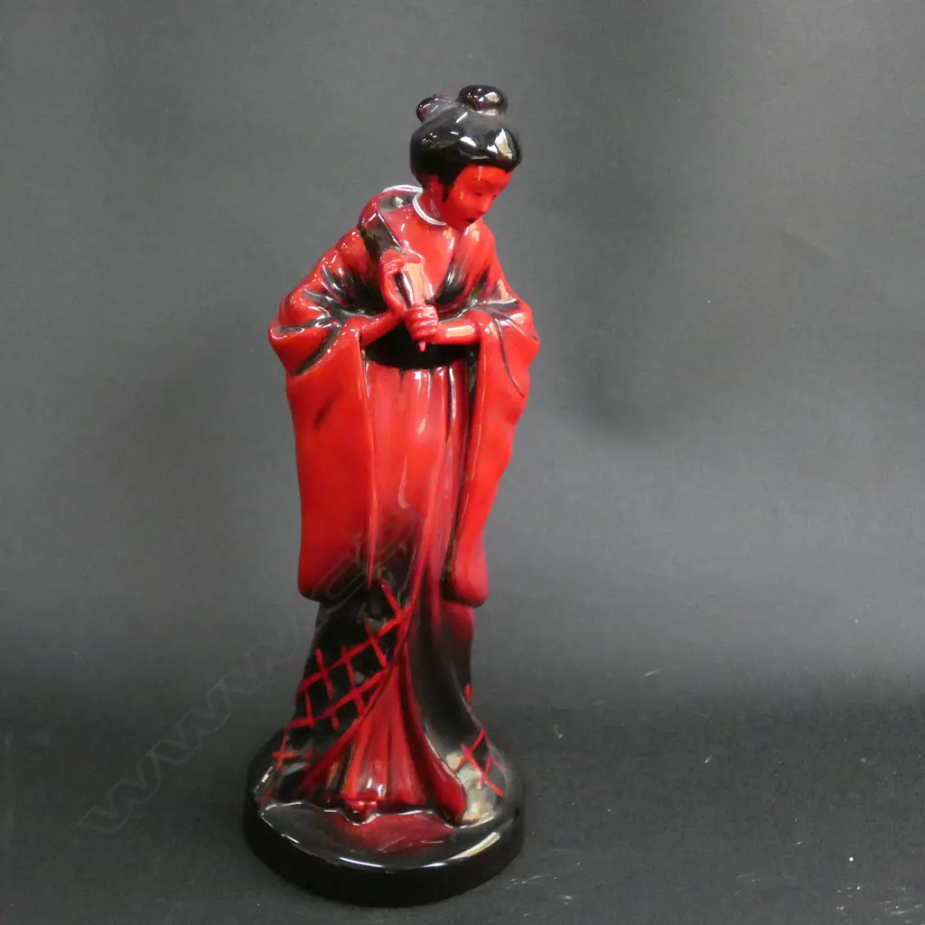 R/DOULTON FLAMBE GEISHA FIGURE H. 240MM Image 1++
