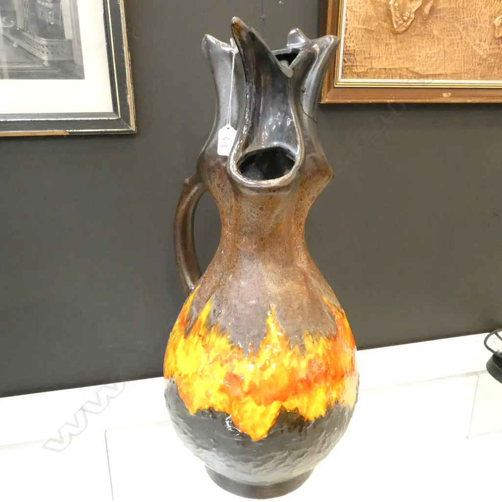 GERMAN STUDIO POTTERY VASE A/F H 600 MM Image 1++