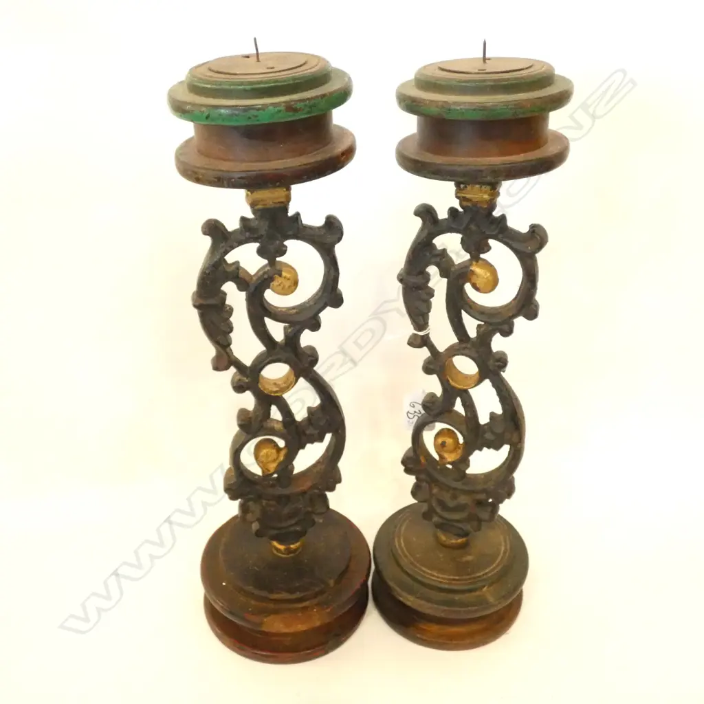 PR CAST IRON CANDLESTICKS, H.410mm Image 1++