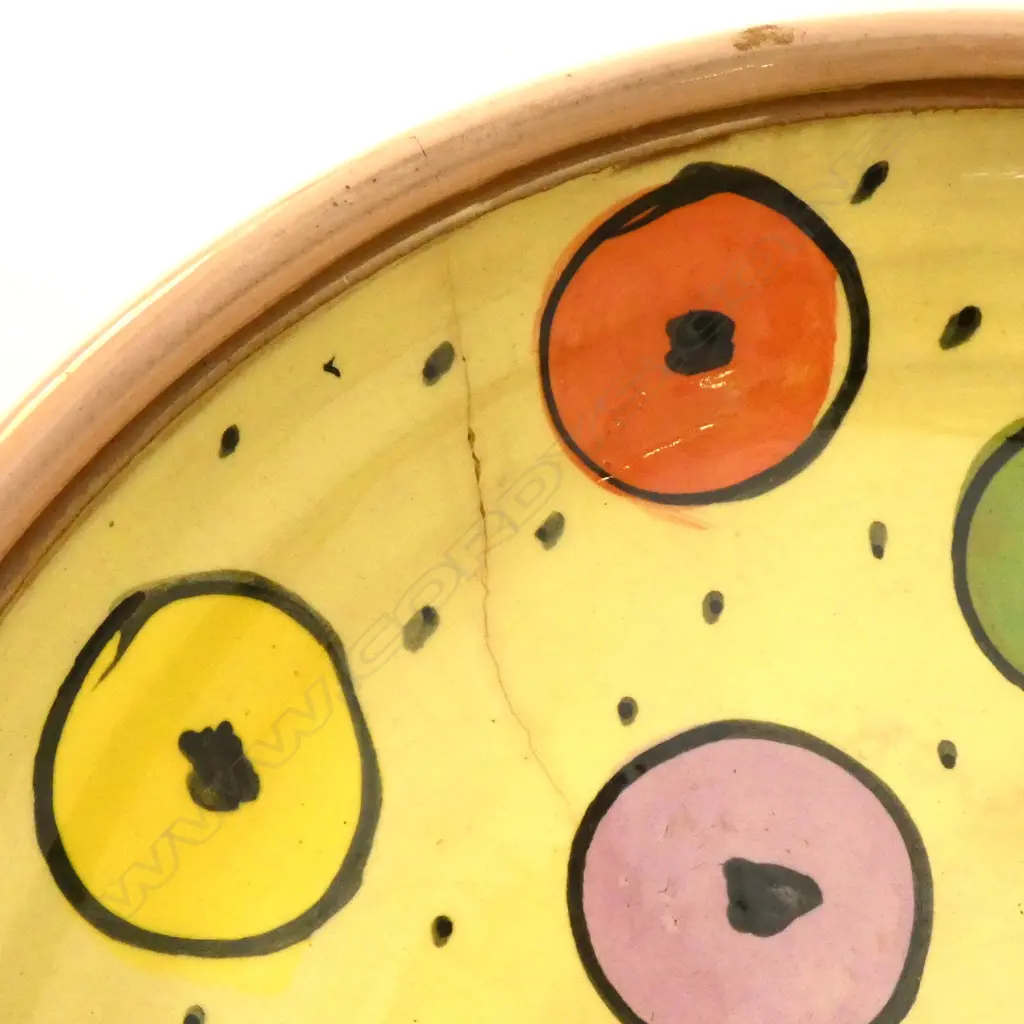 WARREN TIPPETT COLOUR GLAZE PLATE 1984 A/F D 275 MM Image 1++