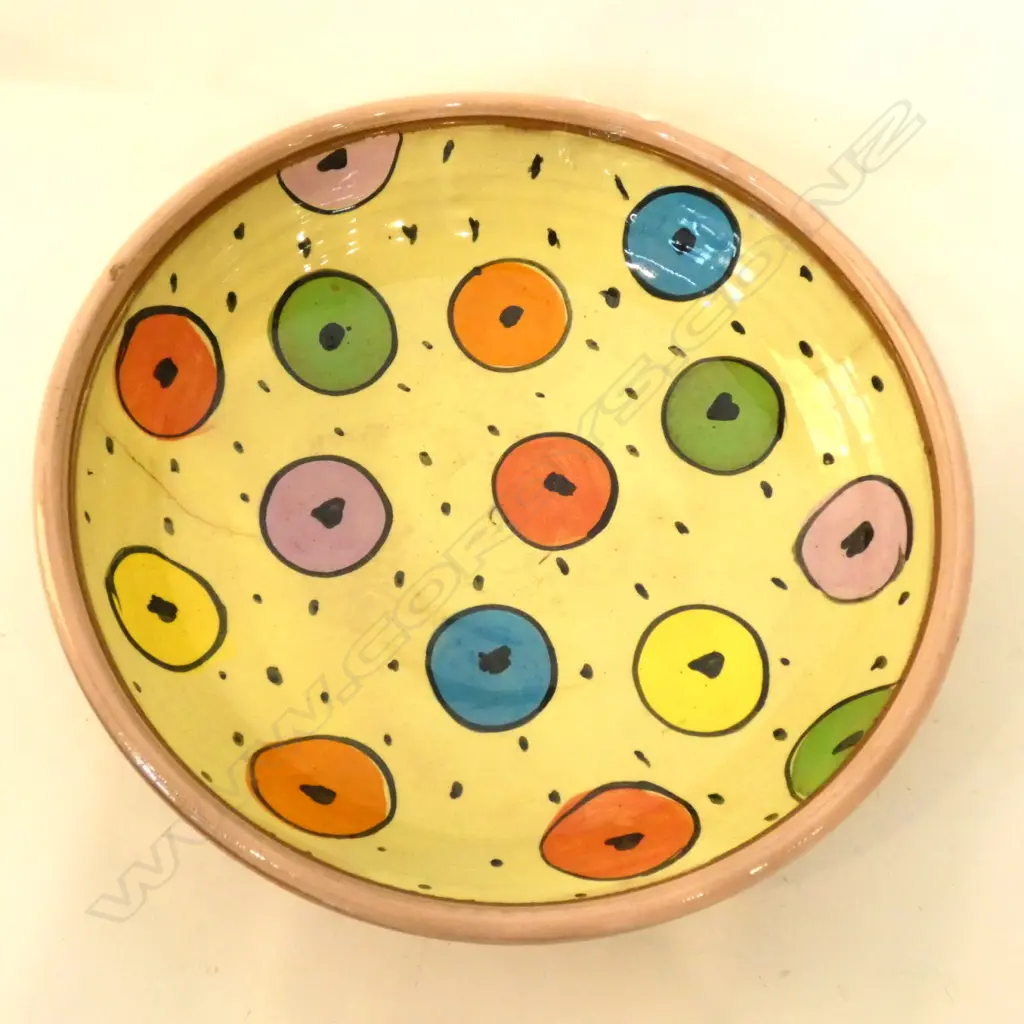 WARREN TIPPETT COLOUR GLAZE PLATE 1984 A/F D 275 MM Image 1++