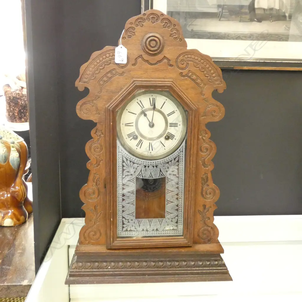 ANTIQUE ANSONIA GINGERBREAD CLOCK Image 1++