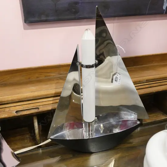 ART DECO CHROME YACHT LAMP