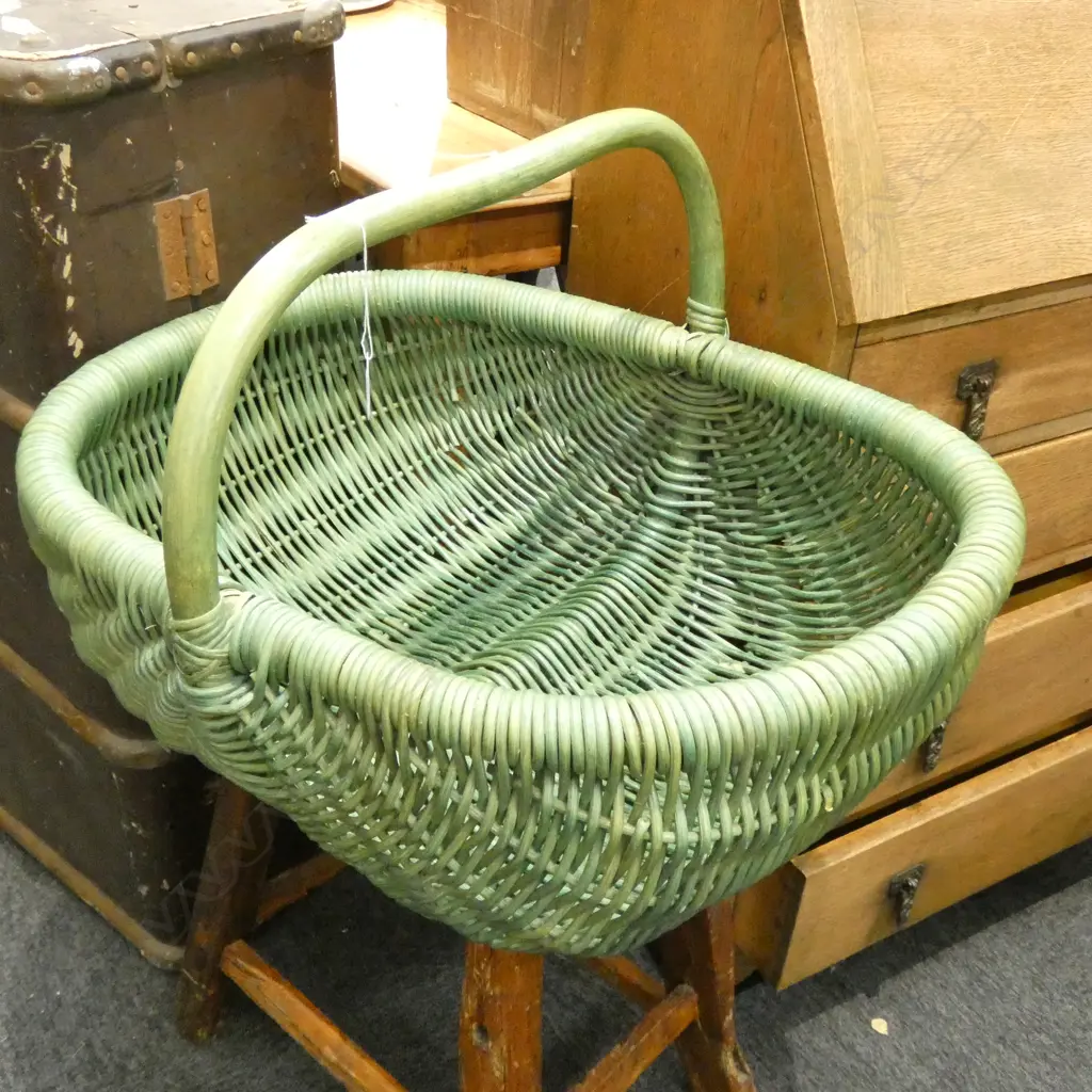 LARGE GREEN BASKET L 650 MM Image 1++