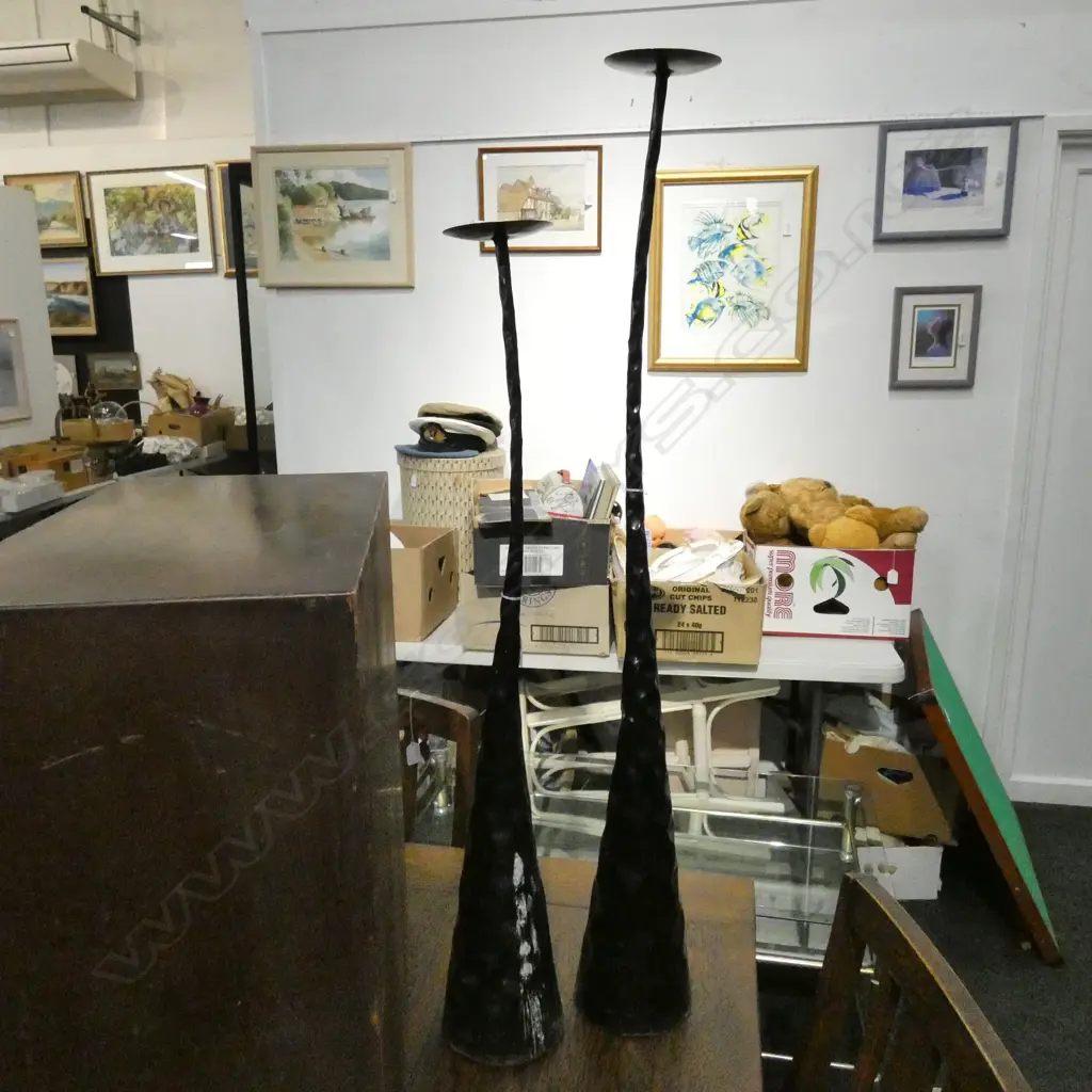 PR METAL CANDLE HOLDERS H. 985MM Image 1++