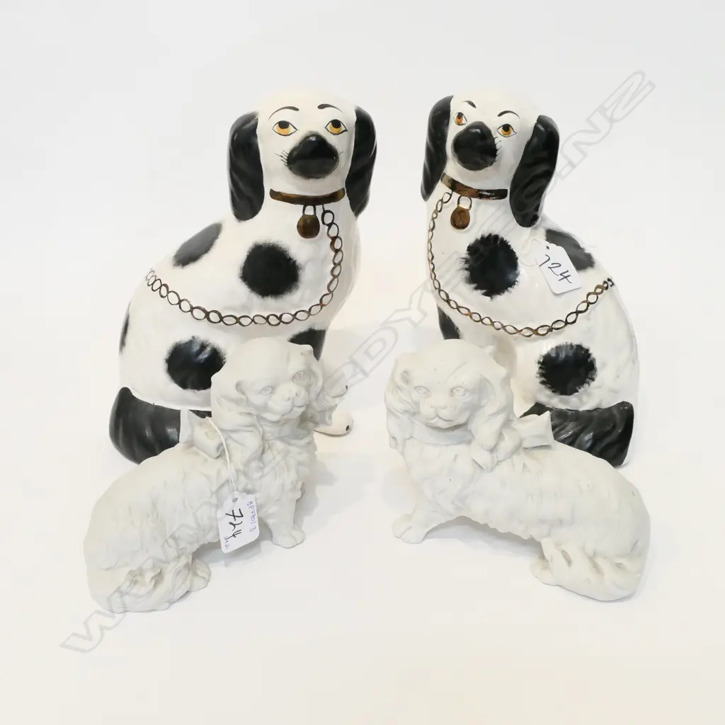 PR STAFFORDSHIRE DOGS (H.22OMM) & PR BISQUE SPANIELS (H. 120MM) Image 1++