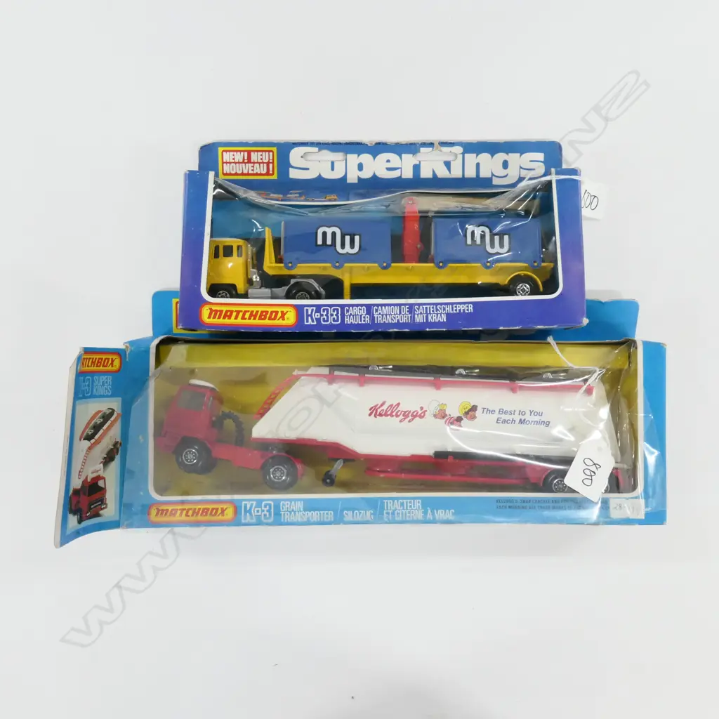 MATCHBOX SUPERKING DISTRESSED BOXES GROUP OF 2 Image 1++