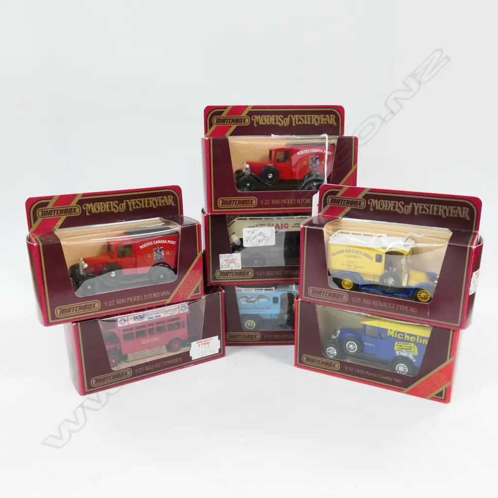 MATCHBOX MODELS OF YESTERYEAR REDBOX GROUP OF 7 Image 1++