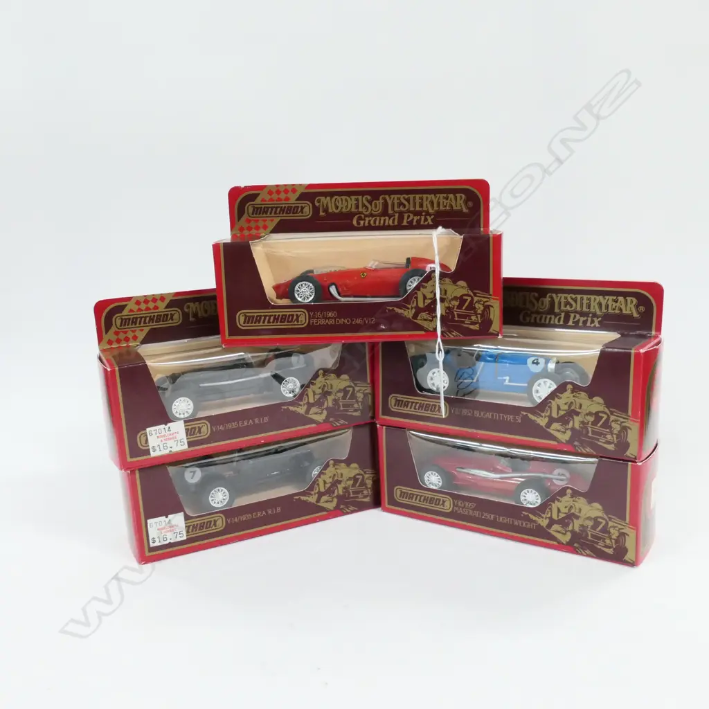 MATCHBOX MODELS OF YESTERYEAR REDBOX GRAND PRIX GROUP OF 5 Image 1++