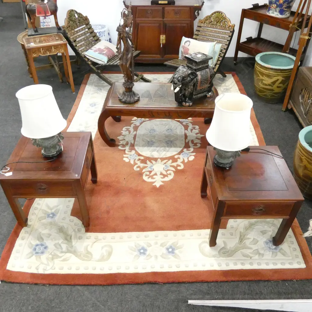 AN INDIAN WOOL PILE RUG 1900 X 2800 MM Image 1++