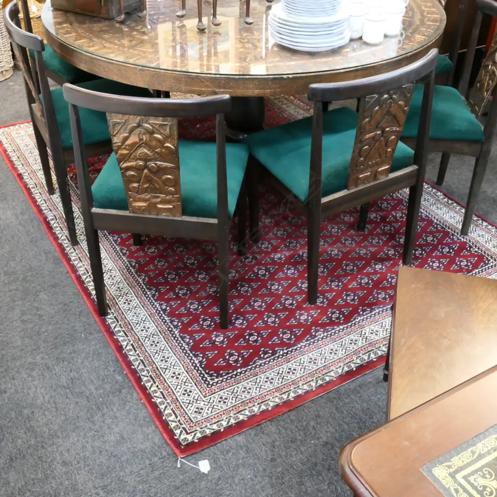 RED WOOL PILE  MACHINE KNOTTED RUG 1600 X XXXXMM Image 1++