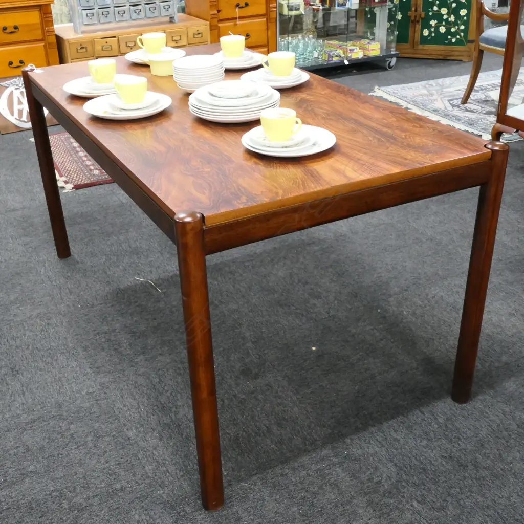 A Rudi Schwartz Rosewood & Mahogany Dining Table Image 1++