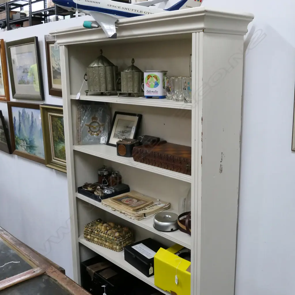 WHITE BOOKCASE H.1900 MM Image 1++