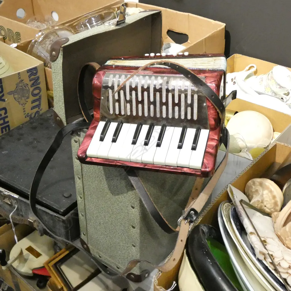 CASED HOHNER CONCERTINA WITH CASE, H.300mm Image 1++