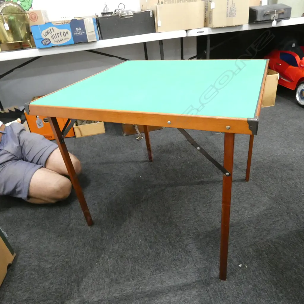 SQUARE FOLDING GAMES TABLE W. 730MM Image 1++