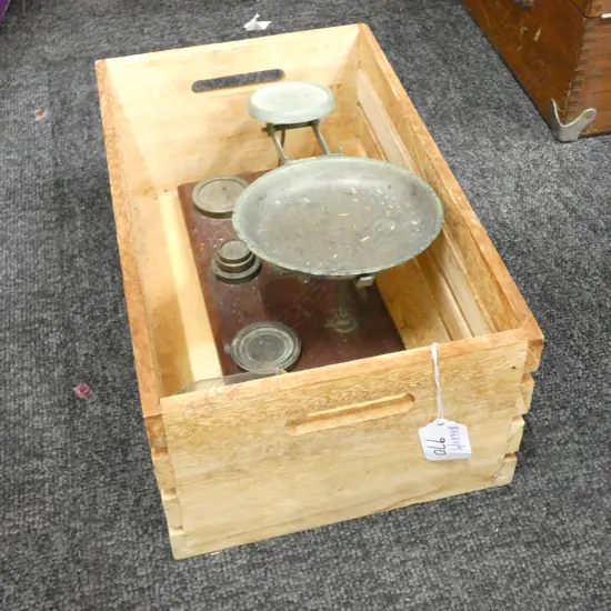 POSTAL SCALE AND ASST WEIGHTS