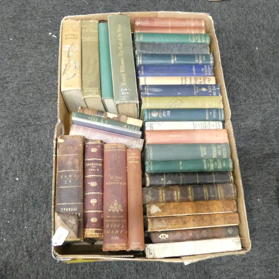 BOX OF OLD BOOKS