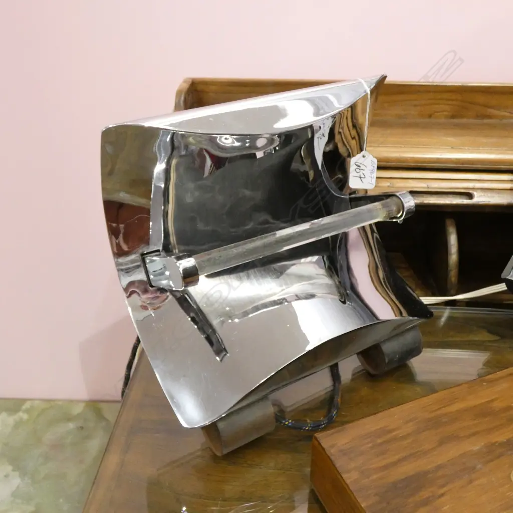 ART DECO CHROME HMV HEATER 1 BAR Image 1++