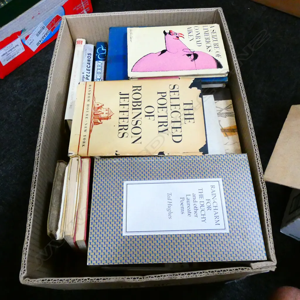 BOX OF POETRY BOOKS Image 1++