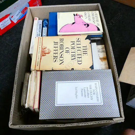 BOX OF POETRY BOOKS