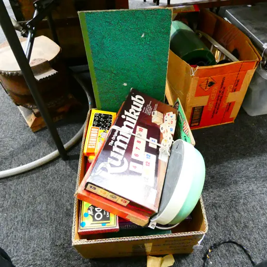 BOX LOT ASST GAMES ETC