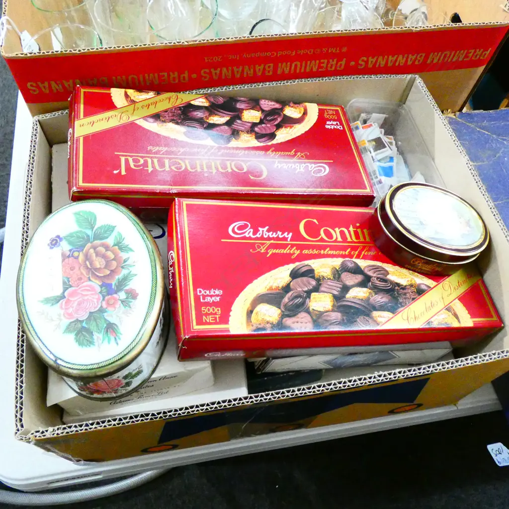 BOX LOT ASST. WORLD STAMP COLLECTION Image 1++