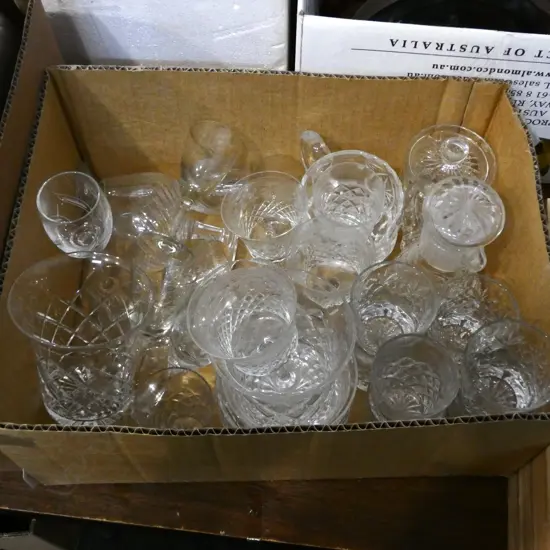 BOX LOT ASST. CRYSTAL 