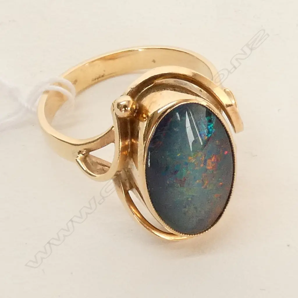 9CT OPAL RING Q SIZE Image 1++