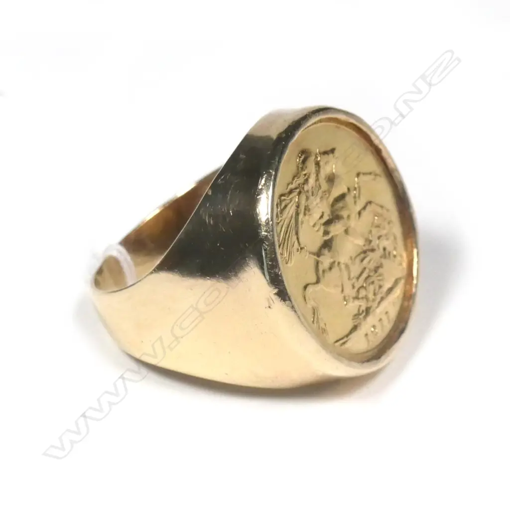 22CT & 9CT FULL SOVEREIGN RING INS.VAL.$3200 Image 1++