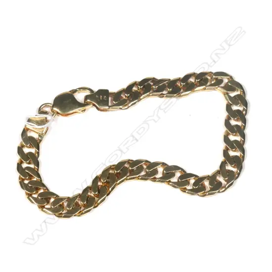 10ct Y/GOLD CURB BRACELET INS.VAL.$3550