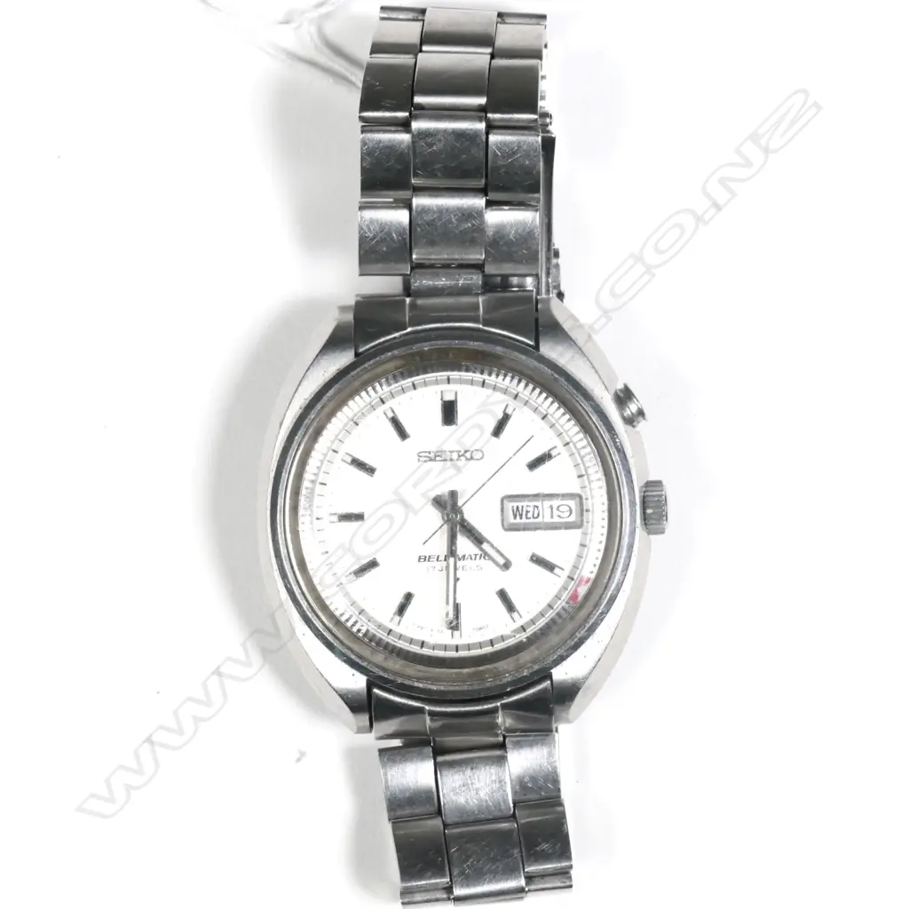 SEIKO BELLMATIC WRISTWATCH, DAY DATE 17 JEWELS, WORKING Image 1++