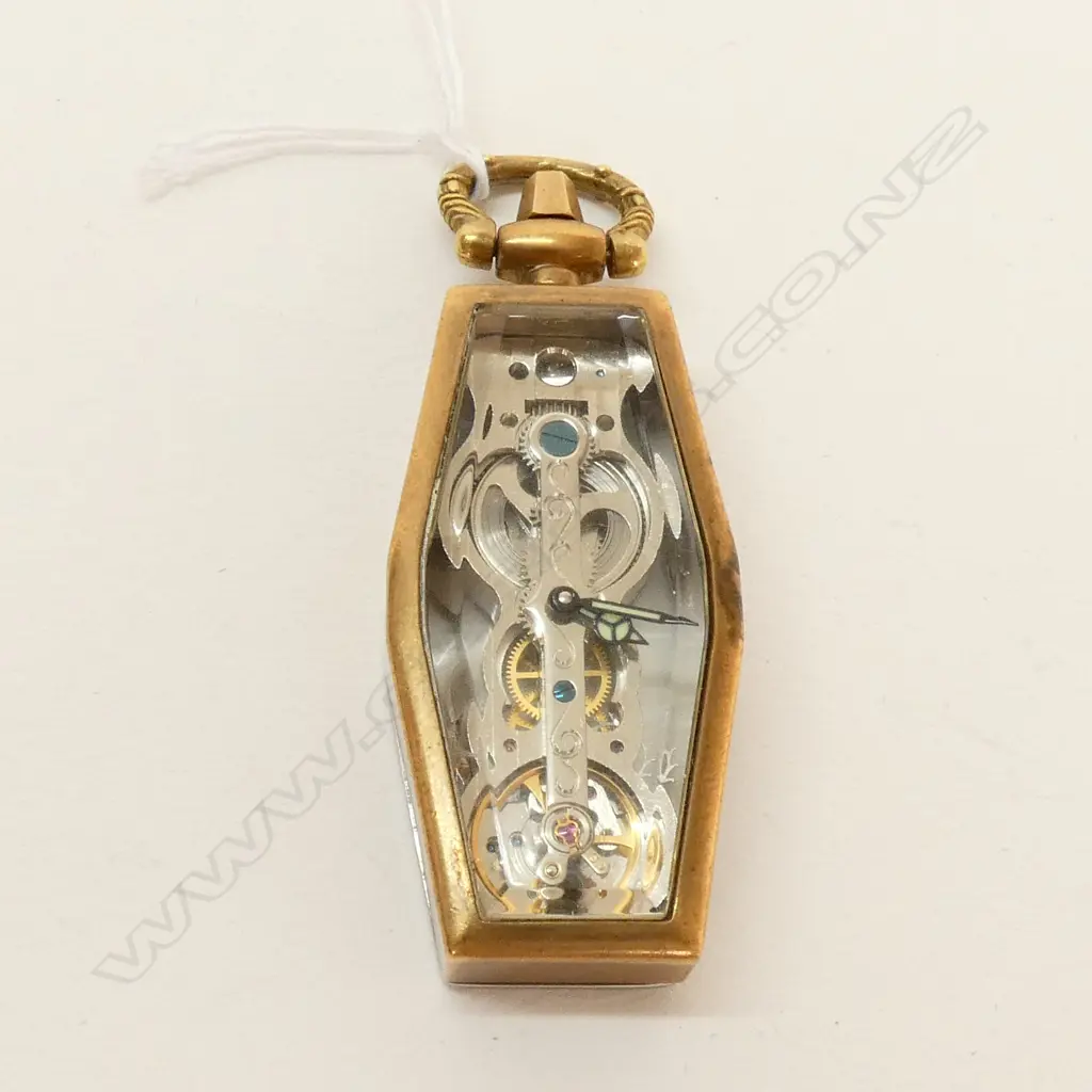 C1950 PENDANT WATCH EXPOSED MECHANISM Image 1++