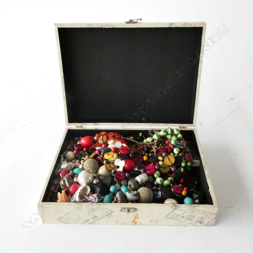 BOX OF COSTUME JEWELRY Image 1++