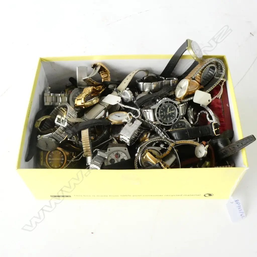 LARGE COLLECTION OF ASST. WATCHES, STRAPS AND PARTS Image 1++