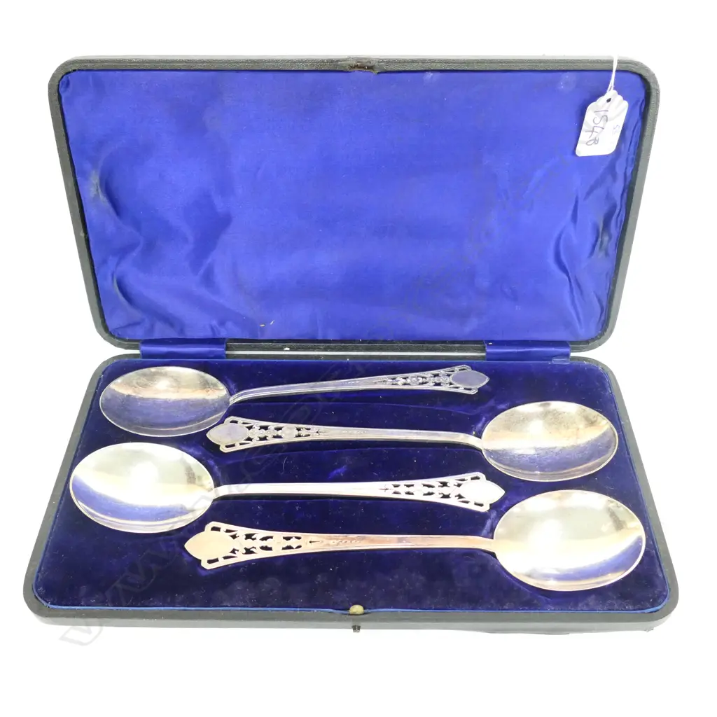 4 CASE EP SERVING SPOONS Image 1++