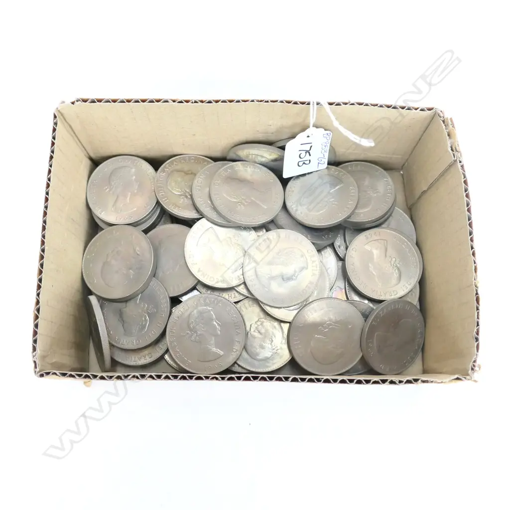 LARGE COLLECTION OF COINS, COMMEMORATING CHURCHILLS DEATH 1965 Image 1++