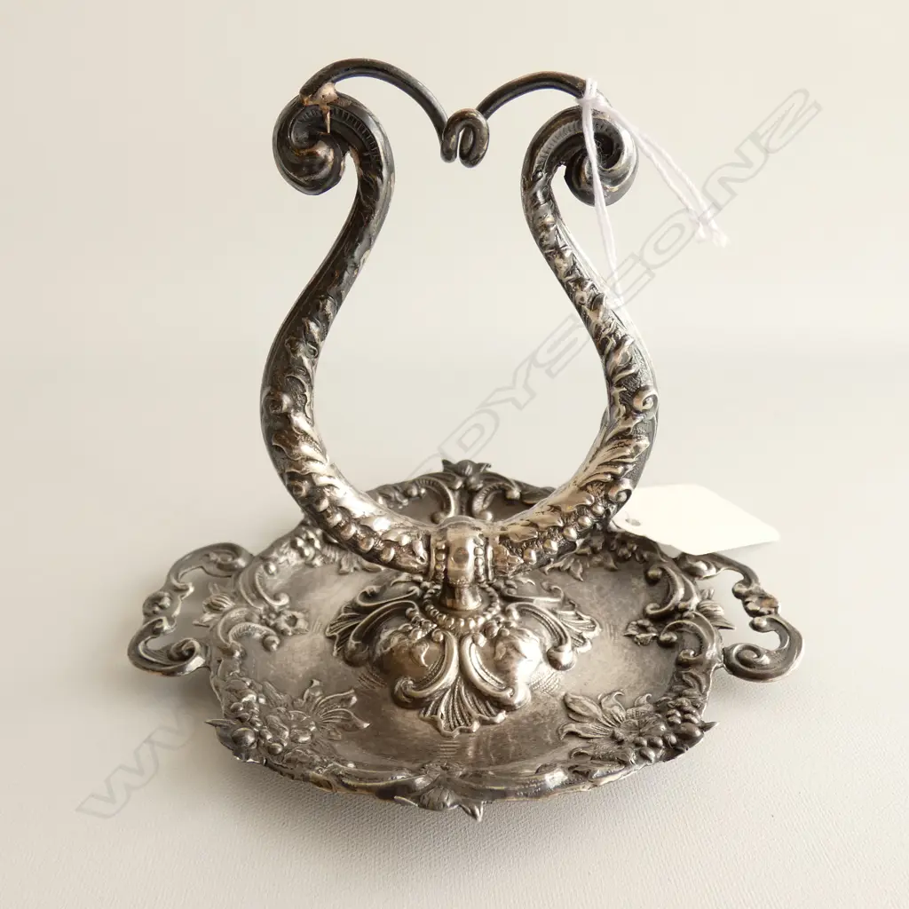 EDWARDIAN SILVER POCKETWATCH HOLDER Birmingham 1902 Image 1++
