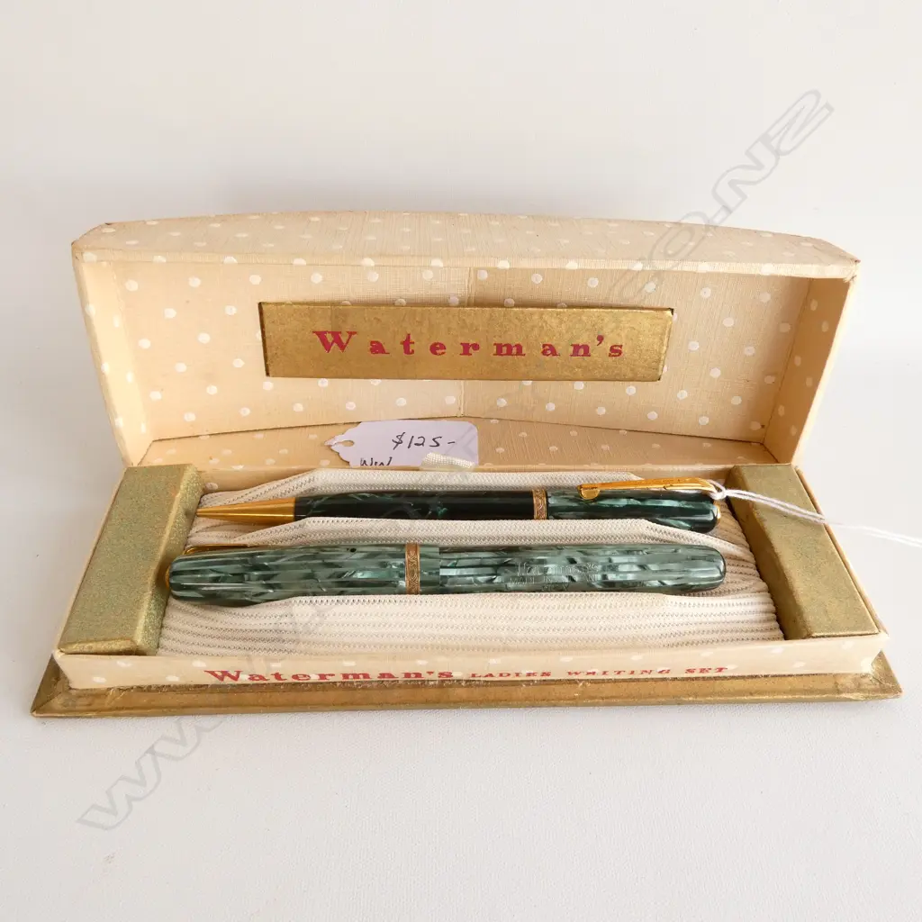 CASED WATERMANS LADIES WRITING SET Image 1++