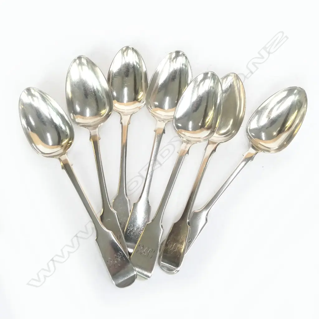 3 GEORGIAN STG MUSTARD SPOONS + 5 LATER STG TEASPOONS +3 SALT SPOONS SOME E.P Image 1++