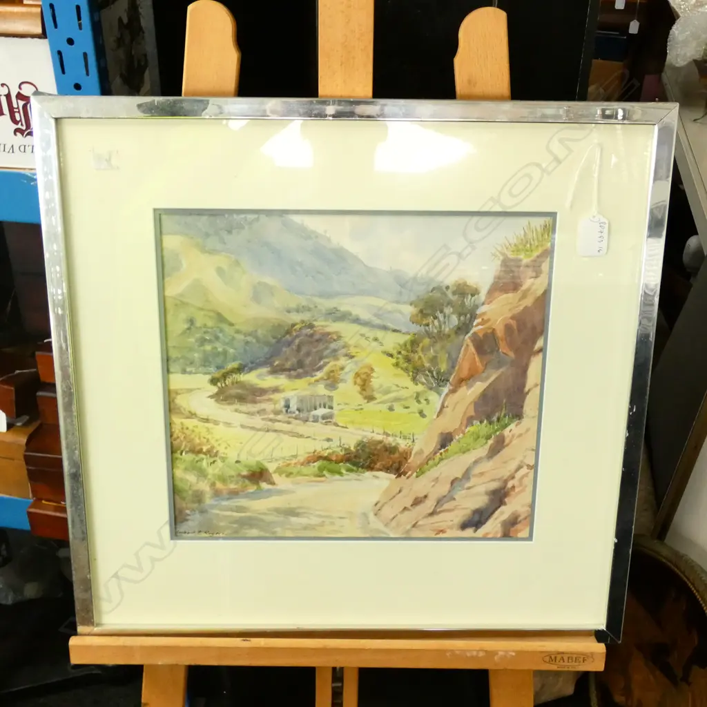 HERBERT ROGERSON WATERCOLOUR  ‘KOROTAKI’ Image 1++
