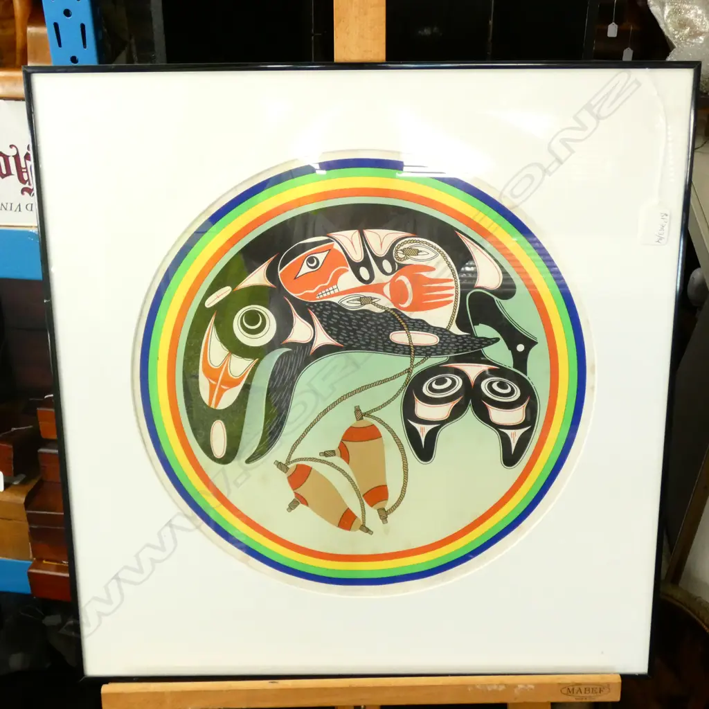 A THOMPSON SCREENPRINT TONDO ‘IN MEMORY ONLY’ 53/150 1989 Image 1++
