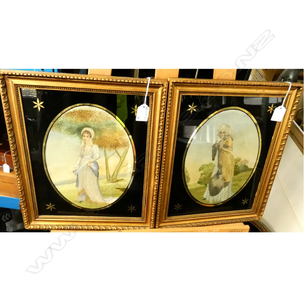 PR EMBROIDERED SILK ARTWORKS 360 X 300 FRAME SIZE Image 1++